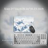 Mouse Pad Blue White Ocean Waves Printon Demand HD Large Computer Mousepad XXL Mouse Mat Non-Slip Natural Rubber Soft Mouse Mats