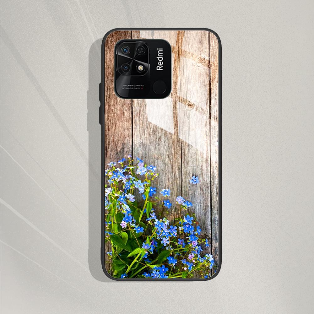 For Xiaomi Redmi 10C Case For Redmi 10C 2022 Cover Marble Painted Tempered Glass Case Fundas For Redmi 10c redmi10C Bumper Coque
