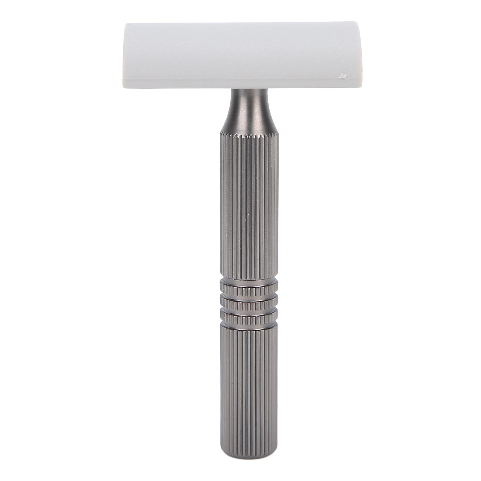 

Профессиональная мужская ретро-бритва из сплава для дома и парикмахерской, портативная бритва без лезвия (черный)