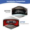 Red Dashboard Instrument Cluster Trim Cover For 2014–2017 Truck Interior Enhancement