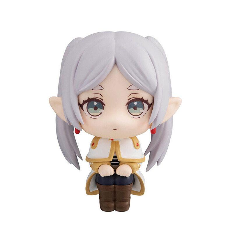Chibi Frieren Figure, Sousou no Frieren, Sitting Big Head Doll, Anime Model Desktop Decoration