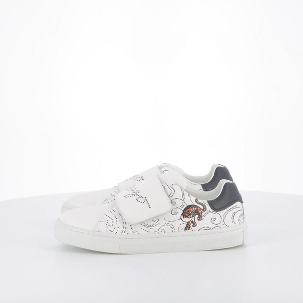 Kenzo Kids Velcro Sneakers Tiger 25fw Z256ahz112 white/P35(220MM)
