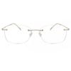 Rimless Rectangle Gold Smartbuy Collection Merry Tt 3gh 001 Fashion Unisex Eyeglasses