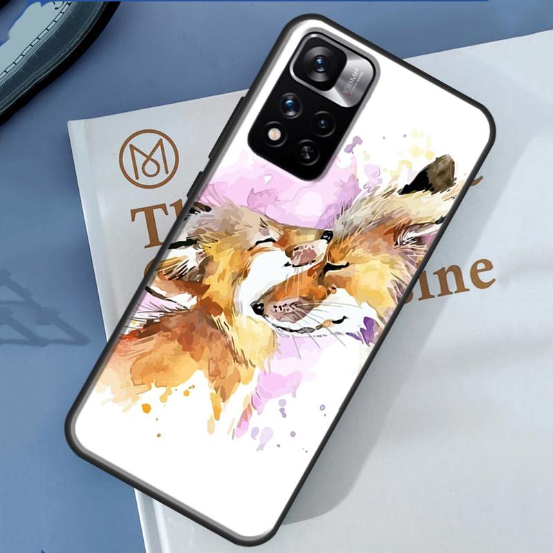 Funny Red Fox Animal Case For Xiaomi Redmi Note 13 12 11 9 10 14 Pro 9S 10S 11S 12S Redmi 14C 10C 12C 13C Cover