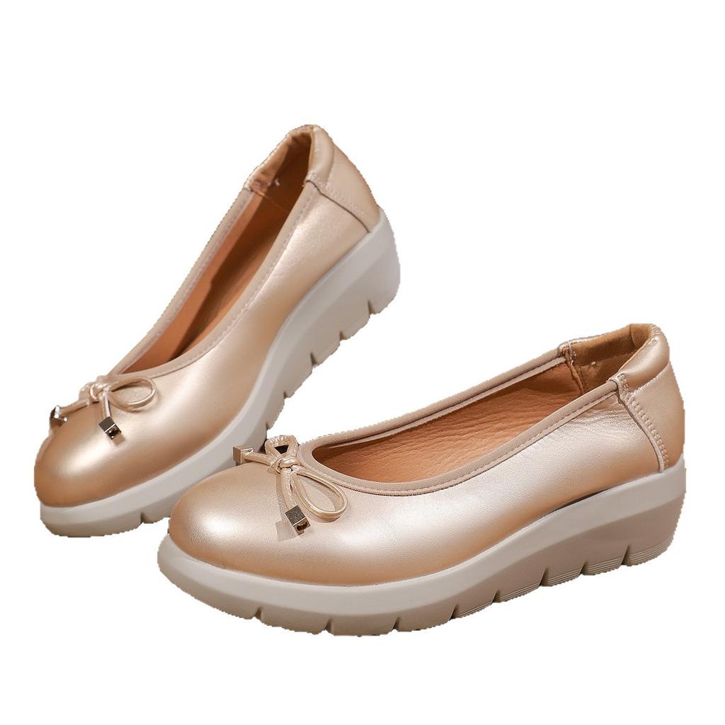 Plus Size Shoes for Women 35-42 Spring Autumn 2026 Women Platform Wedges Slip on Flats Round Toe Comfortable Zapatos De Mujer