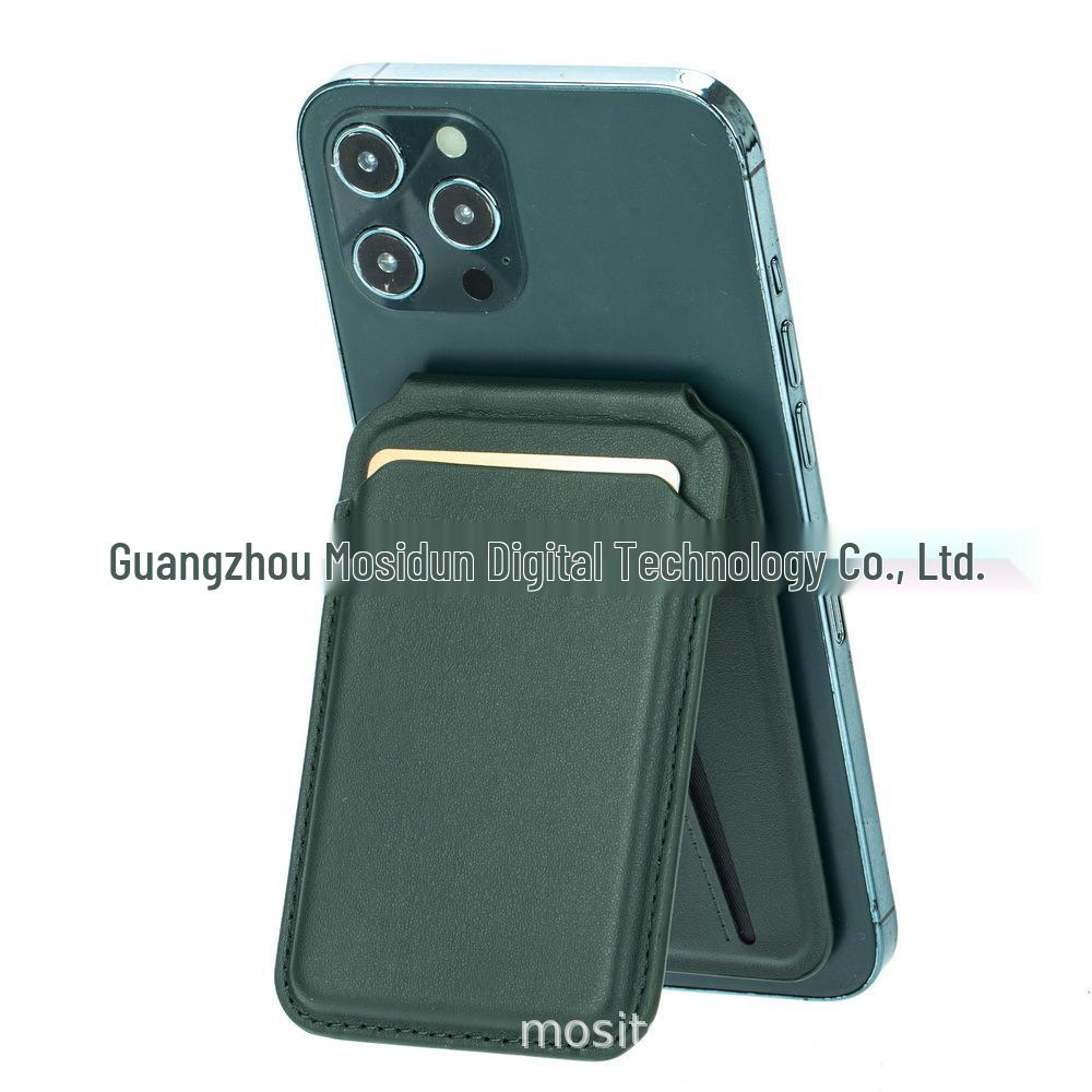 Apple iPhone 17 Series Magnetic Card Holder: MagSafe Hinge, Folding Rotating Stand, Card Sleeve.