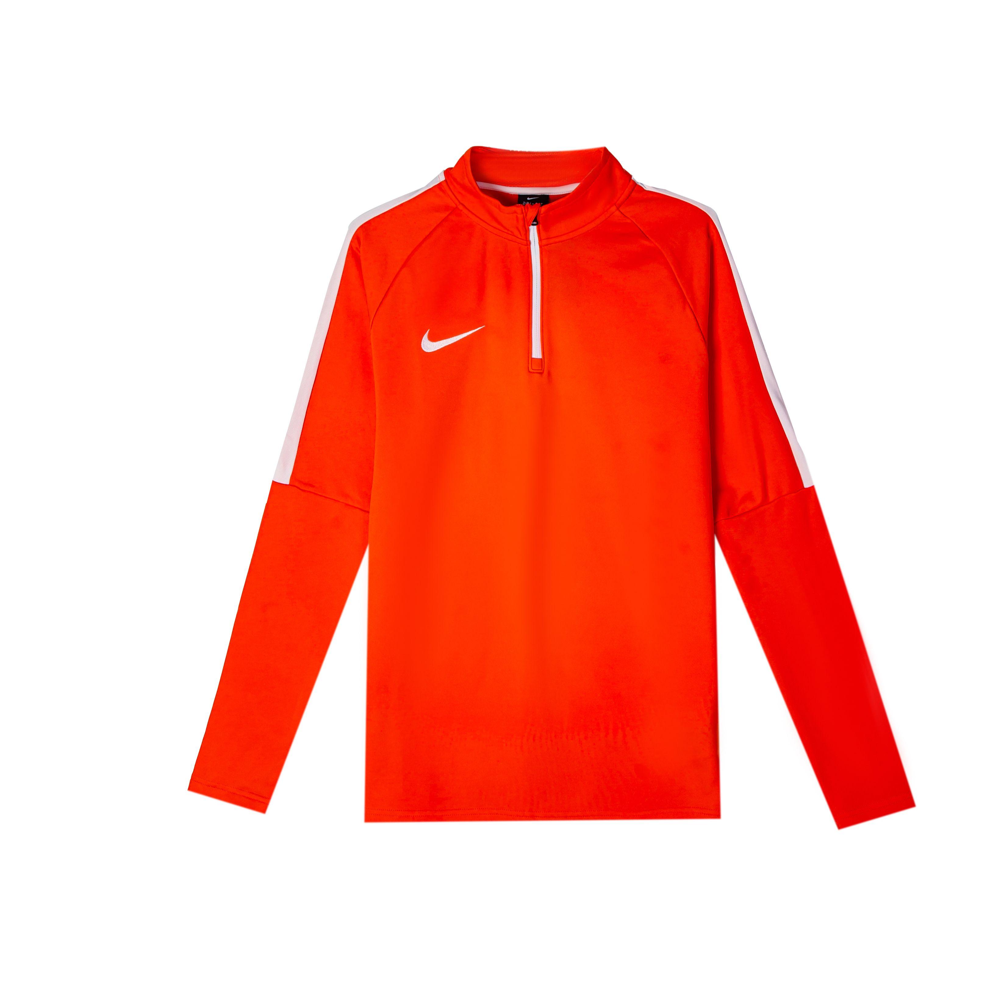 

Nike Quick-Dry Long Sleeve Running Knit Top Men tops Orange-Red 839347-842 L