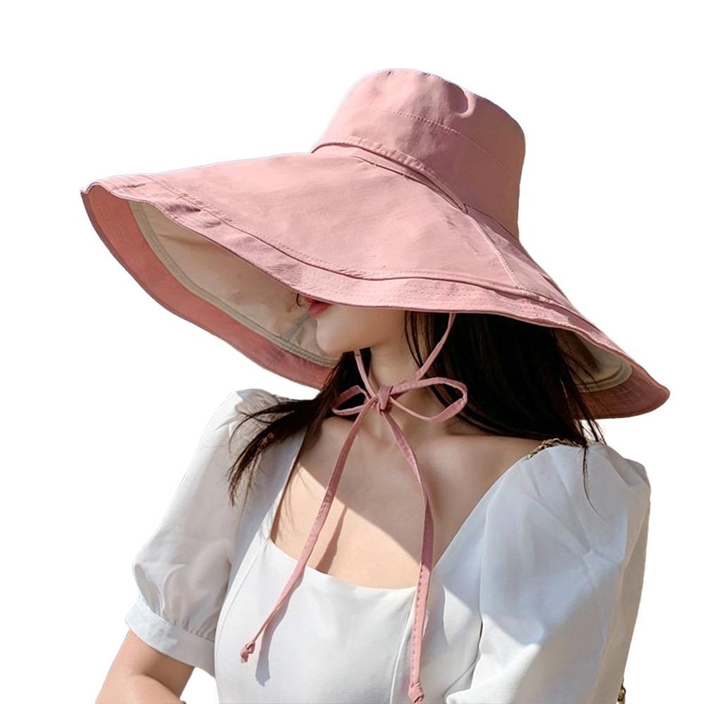 Double-Sided Sunshade Cap Foldable Sun Hat Fashion Women's Beach Hat  Outdoor