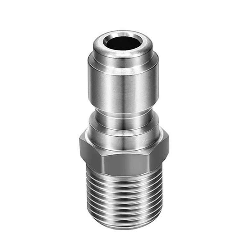 Stainless Steel 3/8 NPT Quick Connect High-Pressure Washer Fitting for Car Washers