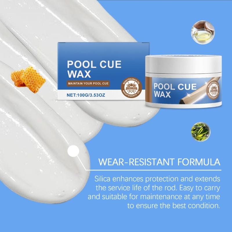 Billiard Stick Conditioner Wax, 100g Pool Cue Protective Wax Snooker Cue Wax Cue Maintenance Wax Pool Stick Care Wax