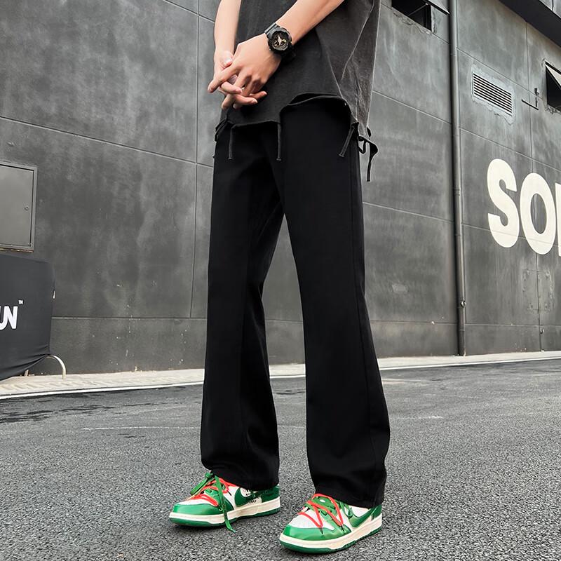 SWAMP AREA Herren K005 Slim Straight Flare Jeans