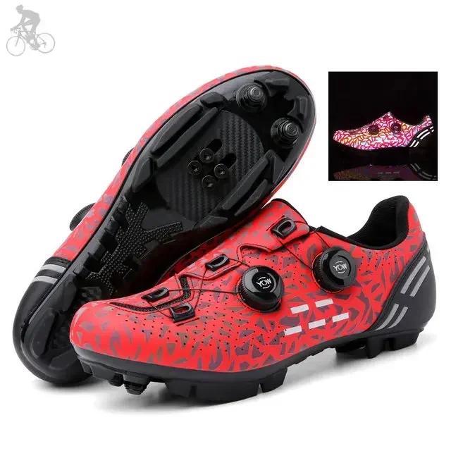 Mountain Bike Shoes Mtb with Cleats Men Carbon Sports Speed Bike Shoes Women Mountain Racing Flat SPD Road Cycling Footwear