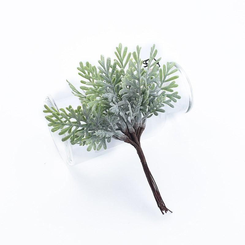 1/3pcs Golden Silver Christmas Leaf Artificial Plants Wedding Decorative Flowers Vase Home Room Decor Diy Gift Bridal Clearance