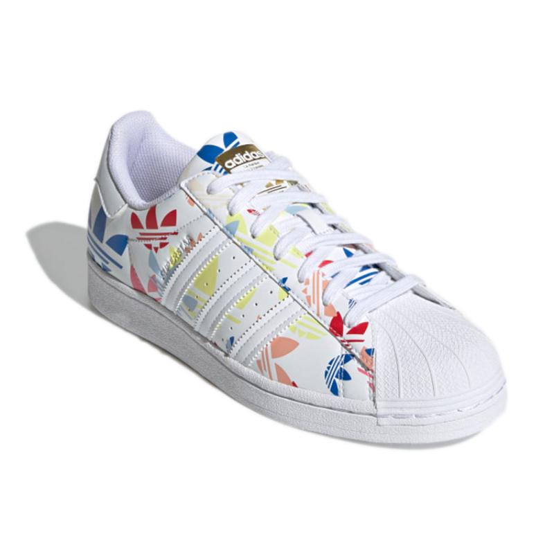 Adidas Superstar 'Allover Trefoil Weiß Multi' Sneaker H00183