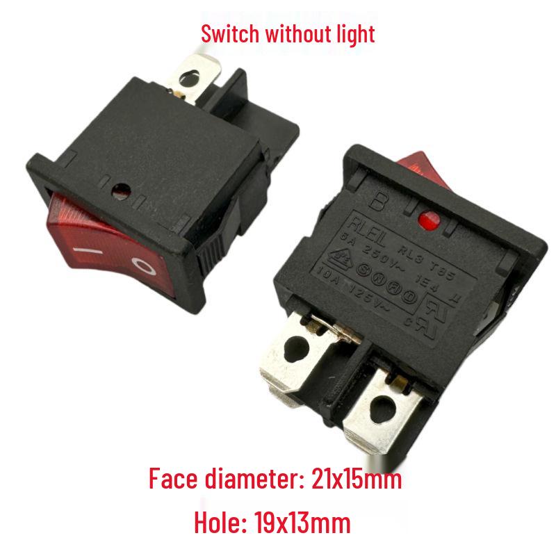 

Copper 3-Pin Rocker Switch RL3: No Light, 2 Positions, 6A, T85