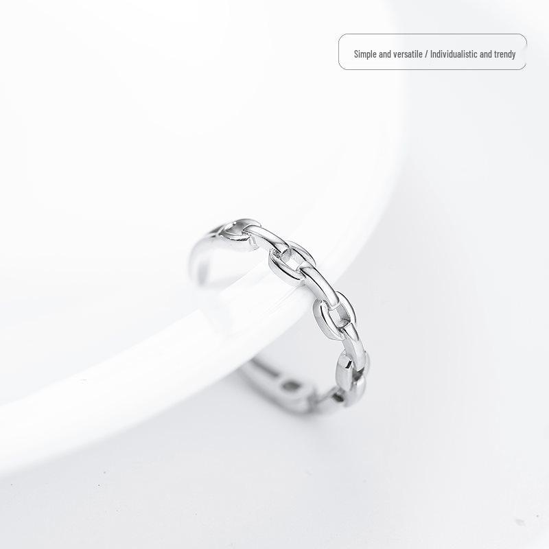 Twisted Chain Ring: Trendy Korean Style Women's Open Ring