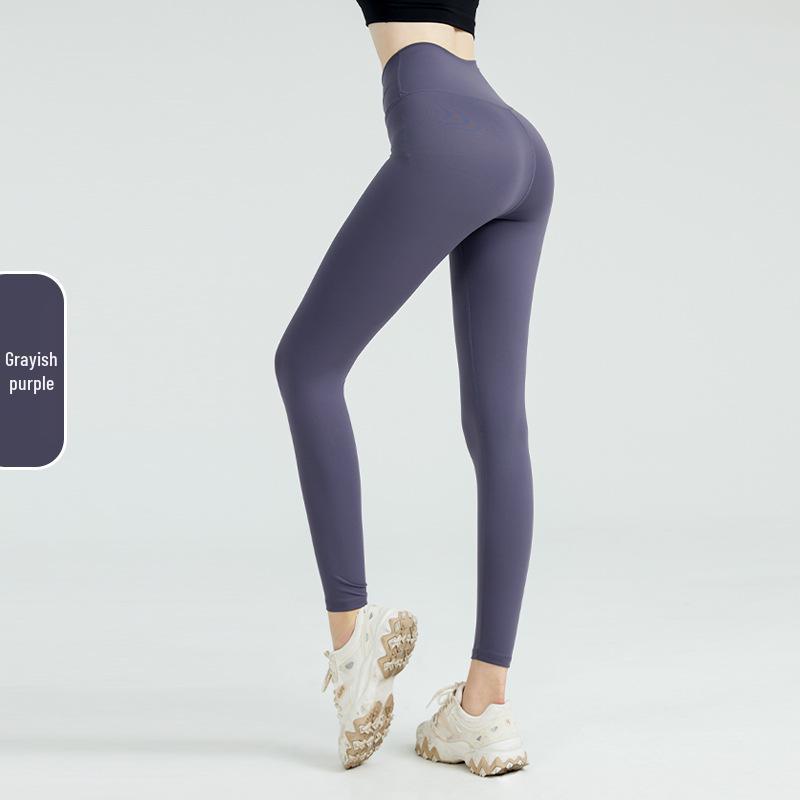 

Женские брюки для йоги с высокой талией и эффектом «обнажённой кожи», с двусторонней ворсистой отделкой для подтяжки бёдер M (96-110 lbs)