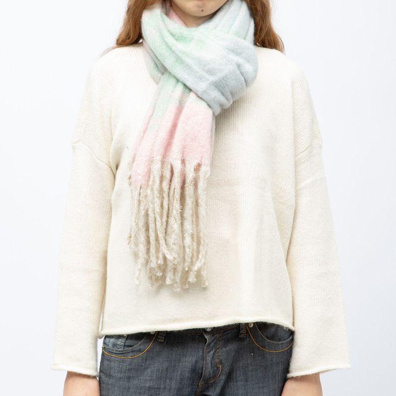 Echarpe épaisse 50x200cm à rayures Mixte MANOUKIAN