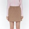 Goxo Quilted Mini Skirt Warm Fit Heart Attack