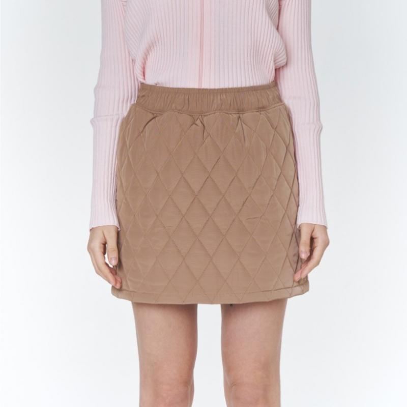 Goxo Quilted Mini Skirt Warm Fit Heart Attack