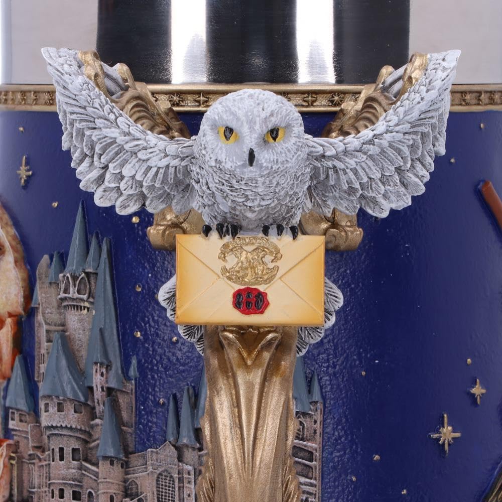 Nemesis Now Harry Potter Collectible Tankard Domestic Stainless Steel Beer Mug Hogwarts 15.5cm [Authorized Distributor]