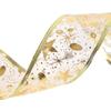 Yards Double Elegant Layered Christmas Ribbon In Red Gold And Silver Gifts For