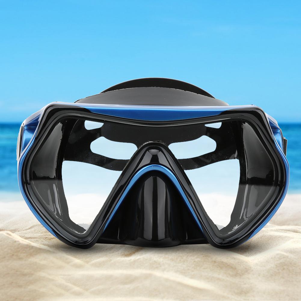 Silicone Adults Snorkeling Goggles Toughened Glass Large View Swimming Glasses Diving Equipment