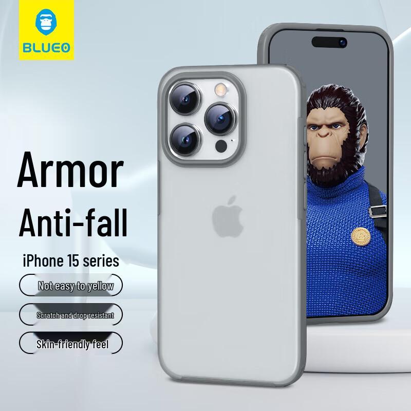 

Mr. Blue Gorilla iPhone 15 Pro Frosted Armor Case