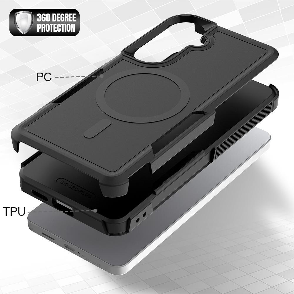 Applicable To Samsung S26ultra Magnetic All-inclusive Mobile Phone Case S25plus Two-in-one Anti-drop S24 Mobile Phone Case