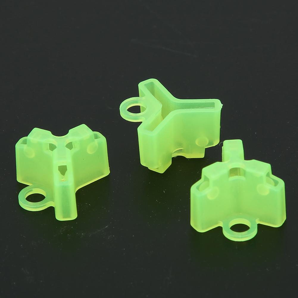 50PCS Treble Hook Protective Casing Polyethylene Safety Cover Fluorescent Green Bonnets
