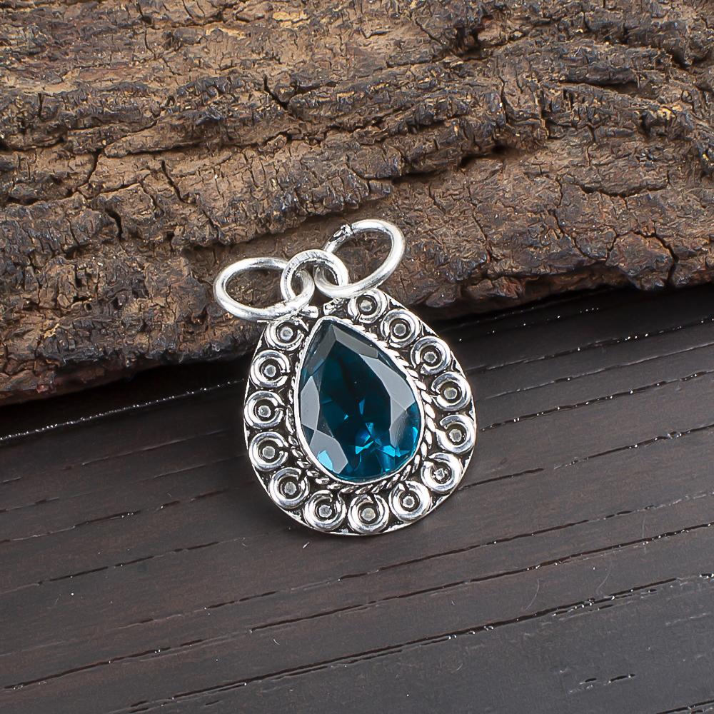 Apatite Handmade Silver Jewelry, 925 Sterling Silver Pendant, Handmade Beautiful Gemstone Jewelry, Apatite Pendant For Her