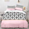 Marble Duvet Cover Full King Microfiber Geometric Bedding Set Abstract Triangle Comforter Cover For Kid Adult Teen Bedroom Decor