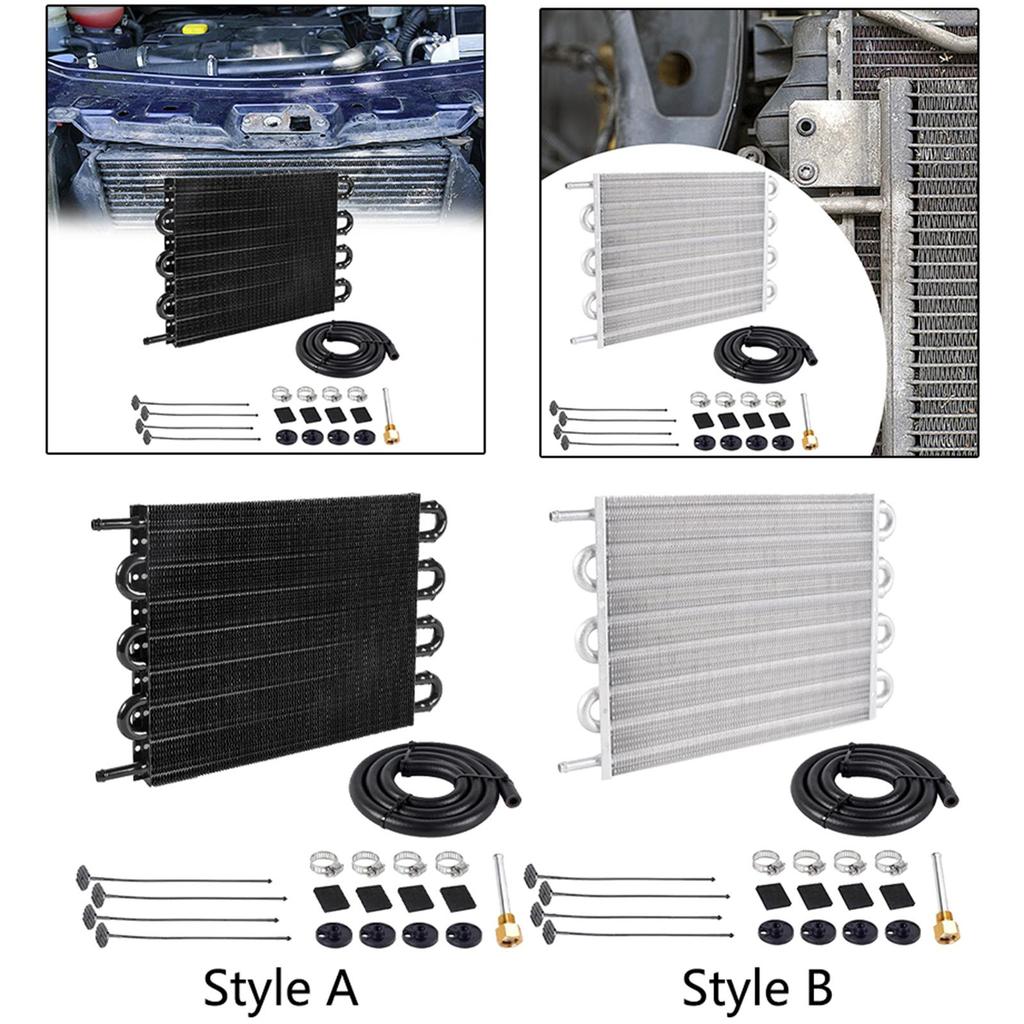 Metal Oil Cooling Kit Universal Transmission Cooler Accessory for Automotive Engine Protection