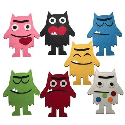 Emotionale kleine Monster Fingerpuppen: DIY Lern-Filz-Set für Kinder