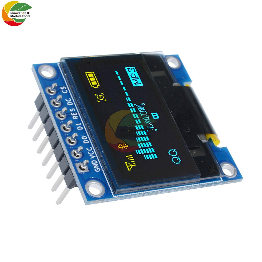 0.96-inch Monochrome Oled Lcd Display Module With 7pin Control Chip Ssd1306 Supporting Spi/ic