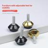 4 stk Justerbare Metal Møbelafbalanceringsfødder Ben M6*15*23Mm Gevindskruer Til Skab Bord Stol Maskine Base