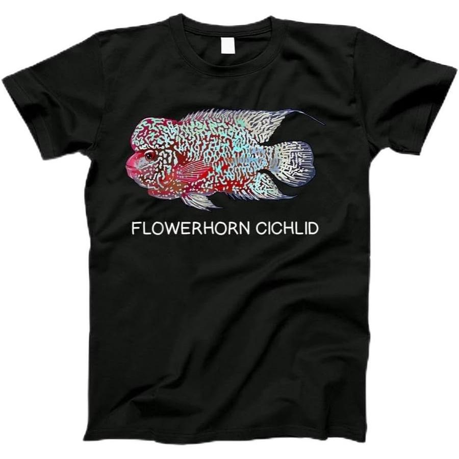 Flowerhorn Cichlids Freshwater Aquarium Fish T-Shirt T-Shirt, Tanktop, Long Sleeve, Sweatshirt, Hoodie for Men, Women, Kids XXXXXL разноцветный