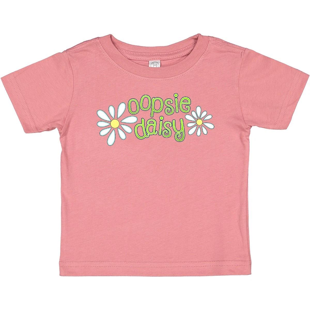 

Inktastic Oopsie Daisy Baby kids boys T-Shirt Girl Little Learning Flower Toddler Toddling 140