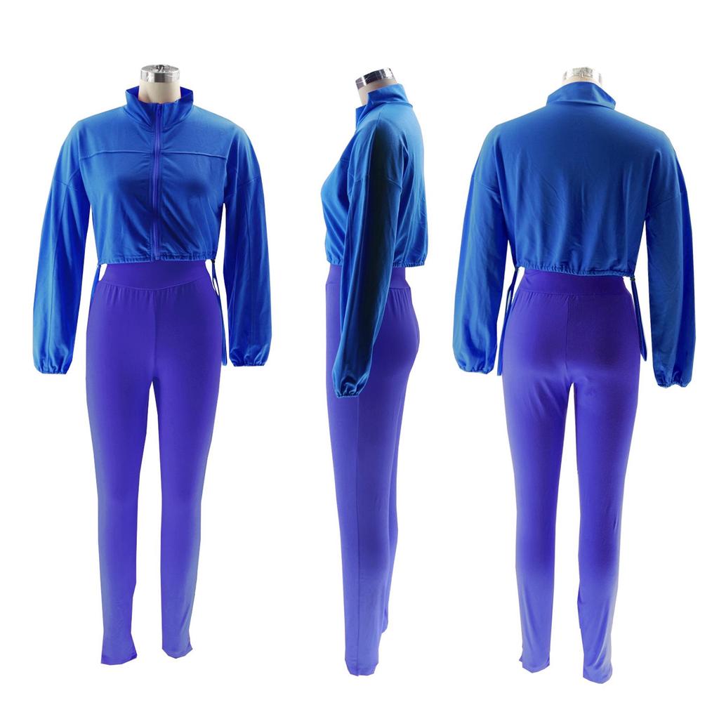 TW502 Women's European-American Autumn/Winter Fashion Sports Hoodie & Pants Set