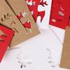 Kraft Paper Xmas Tree DIY Gifts Package Label Candy Bag Sticker Gift Box Tag Christmas Decoration