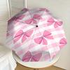 1pc Adorable Pink Bow Patterned Umbrella - Outdoor Travel Accessory, Lightweight & Durable, Perfect Gift for Any Occasion M1216003