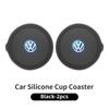 swe32PCS Car Coaster Water Cup Holder Anti-slip Pad Mat For Volkswagen VW T5 Amarok 2013 Tiguan Golf 4 5 6 7 MK4 MK7 MK8 Passat