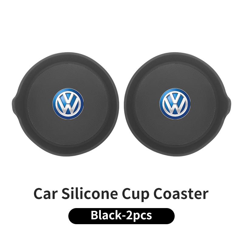 swe32PCS Car Coaster Water Cup Holder Anti-slip Pad Mat For Volkswagen VW T5 Amarok 2013 Tiguan Golf 4 5 6 7 MK4 MK7 MK8 Passat
