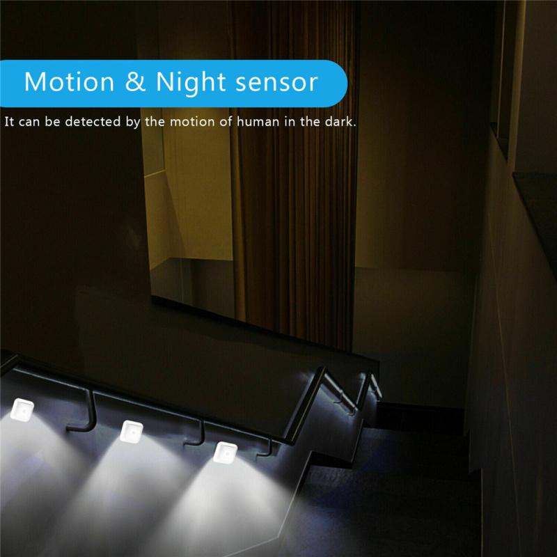 Led Cabinet Closet Stair Wall Lamp Built In Motion Sensor Night Light For Bathroom Kitchen Bedroom