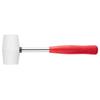Gummihammer 225g Durchmesser 40mm Weißes Gummi Metallgriff - T 02A310
