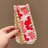 1Pcs Summer Cute Girl Magic Sticker Hair Band Printed Hair Sticker Headdress Sweet Floral Knitted Bangs Sticker Headband