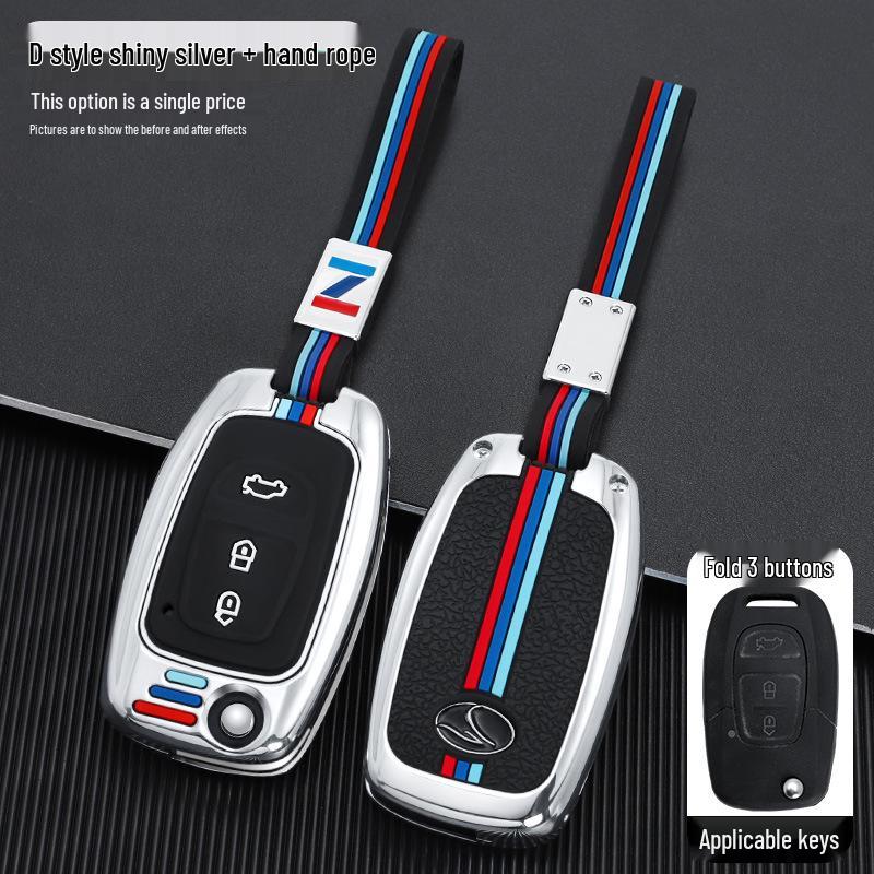 Kompatibel mit Southeast Lingzhi V5/V6 Autoschlüssel: Faltbares Metall Fernbedienungsschlüssel Gehäuse Abdeckung