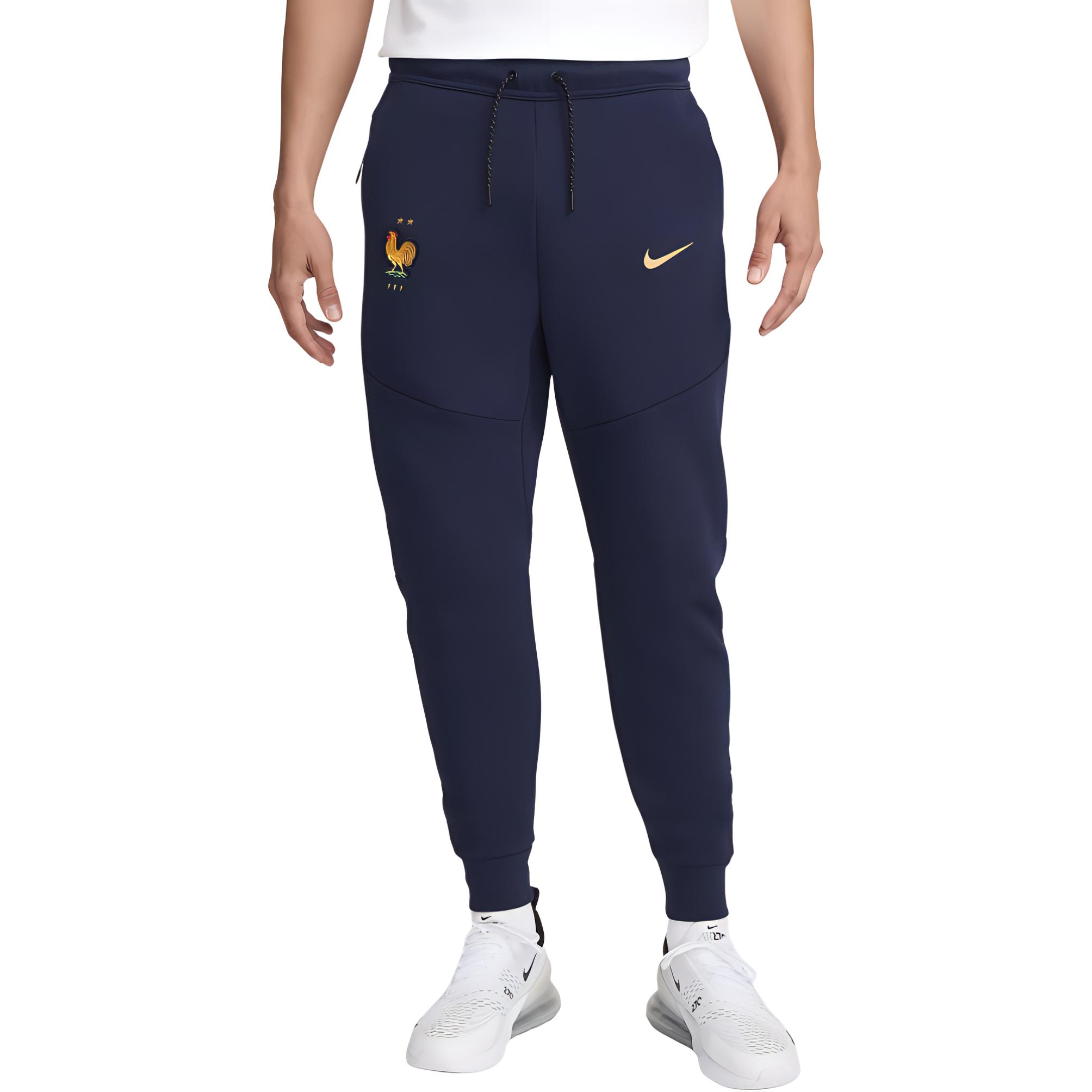 Nike FFF Tech Fleece Knitted Sweatpants Men s Black Blue FJ8284-498 2XL
