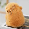Creative Capybara Keychain Cute Bag Charm Adorable Stuffed Animal Keyring Decor