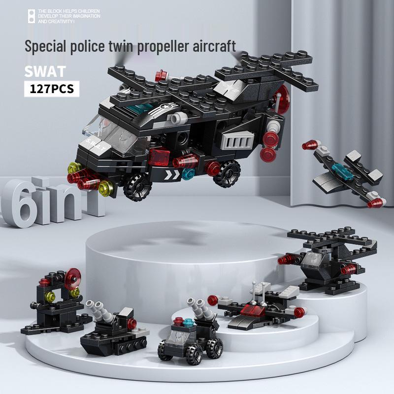 Military & Emergency Vehicles Building Blocks - Compatible with Lego, Educational & Transformable for Kids.